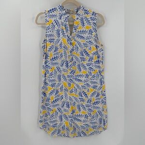 Joy Joy Vine Print Sleeveless Summer Dress Small